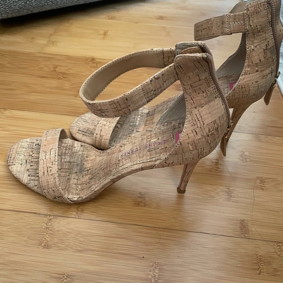 Elaine Turner Cork Nude Heels - Picture 2 of 4